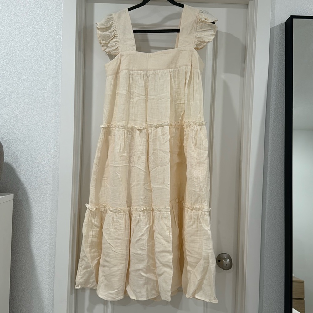 VICI Maven Ruffle Tiered Midi Dress